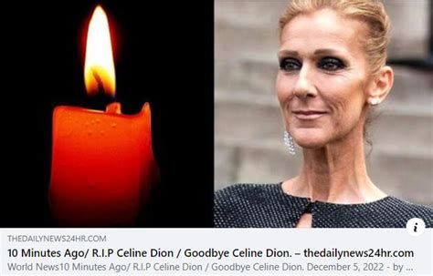 has celine passed away|is cion dion dead.